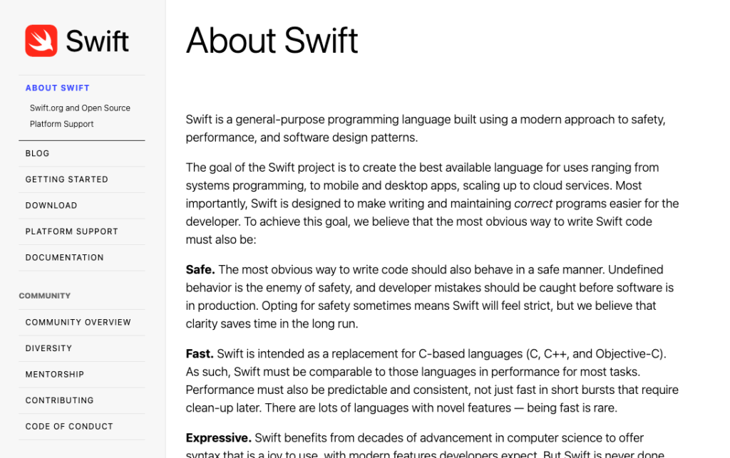 swift app development
