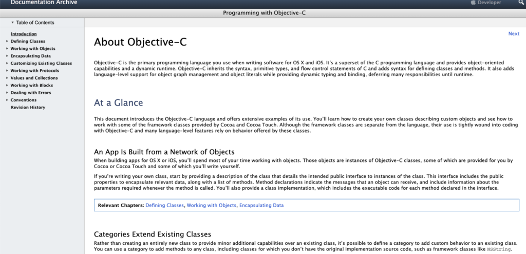 Objective C apps