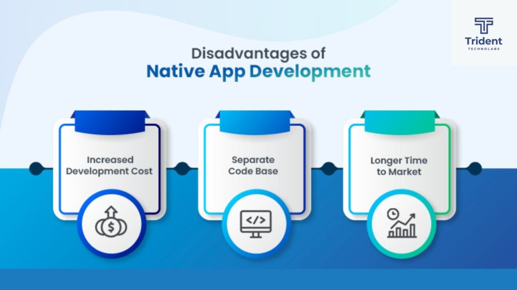 disadvantages of native app development